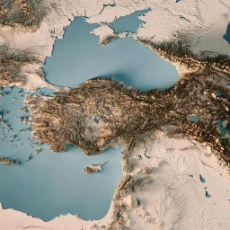 Symbol von Türkiye ve Dünya Haritaları